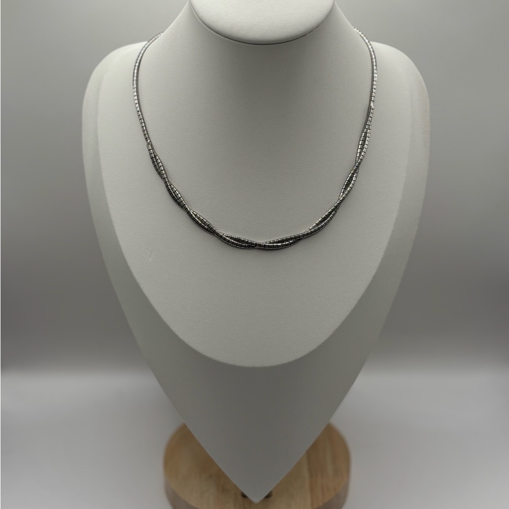 Vintage Dutch 835 Silver Snake Chain Necklace